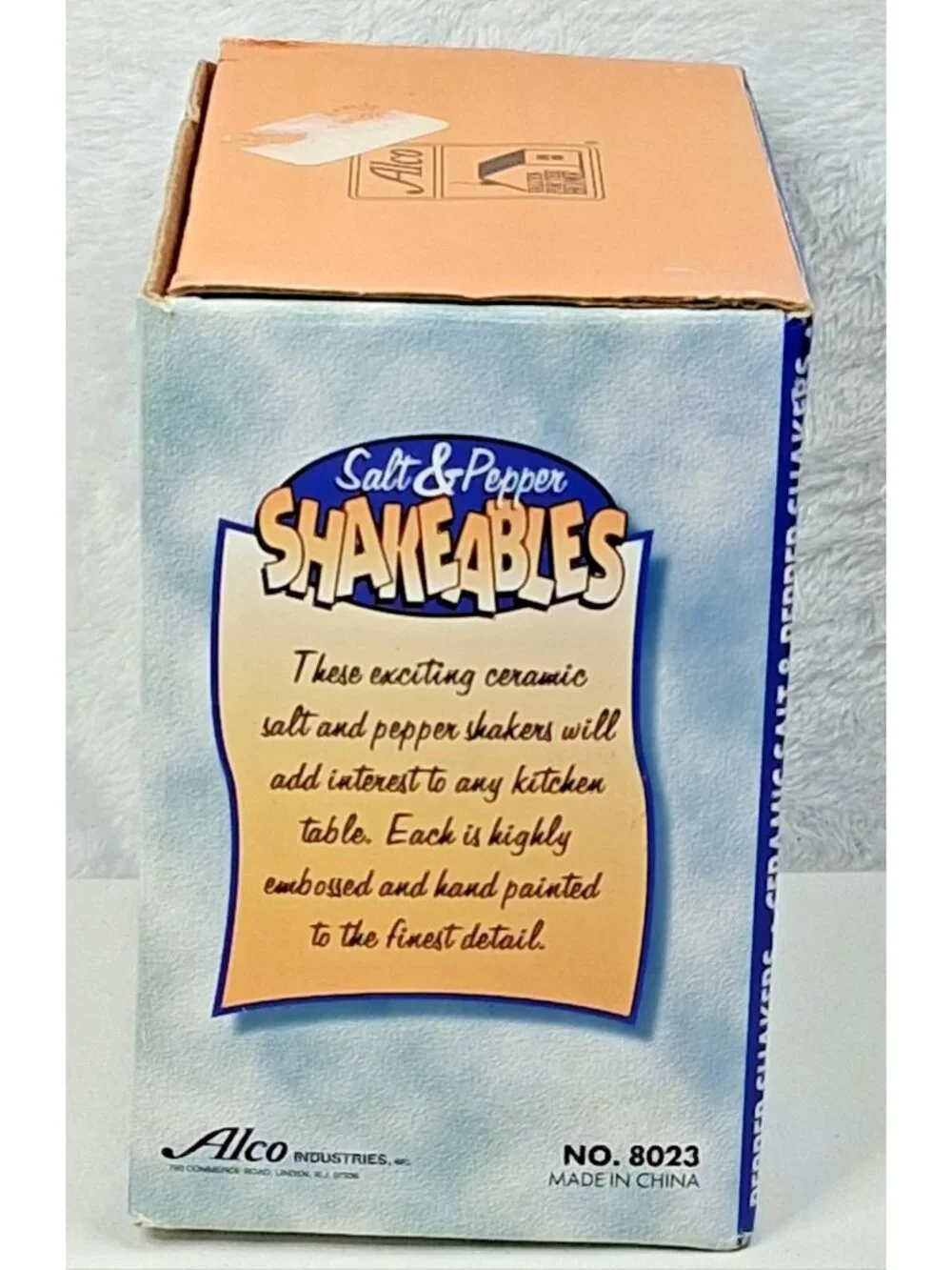 Alco Shakeables Chef And Baker Salt And Pepper Head Shakers NIB 5